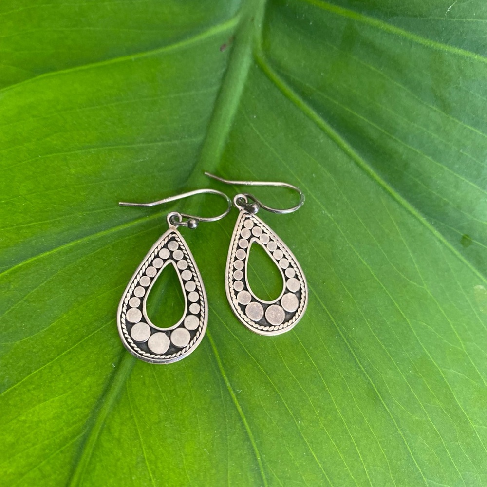 Elegant Sterling Silver Teardrop Earrings